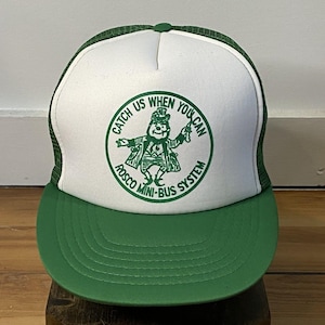 Rosco Mini Bus System Michigan Snapback Trucker Hat | Boné de malha vintage dos anos 80