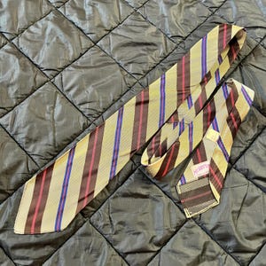 Rockabilly Striped Mens Tie - Etsy