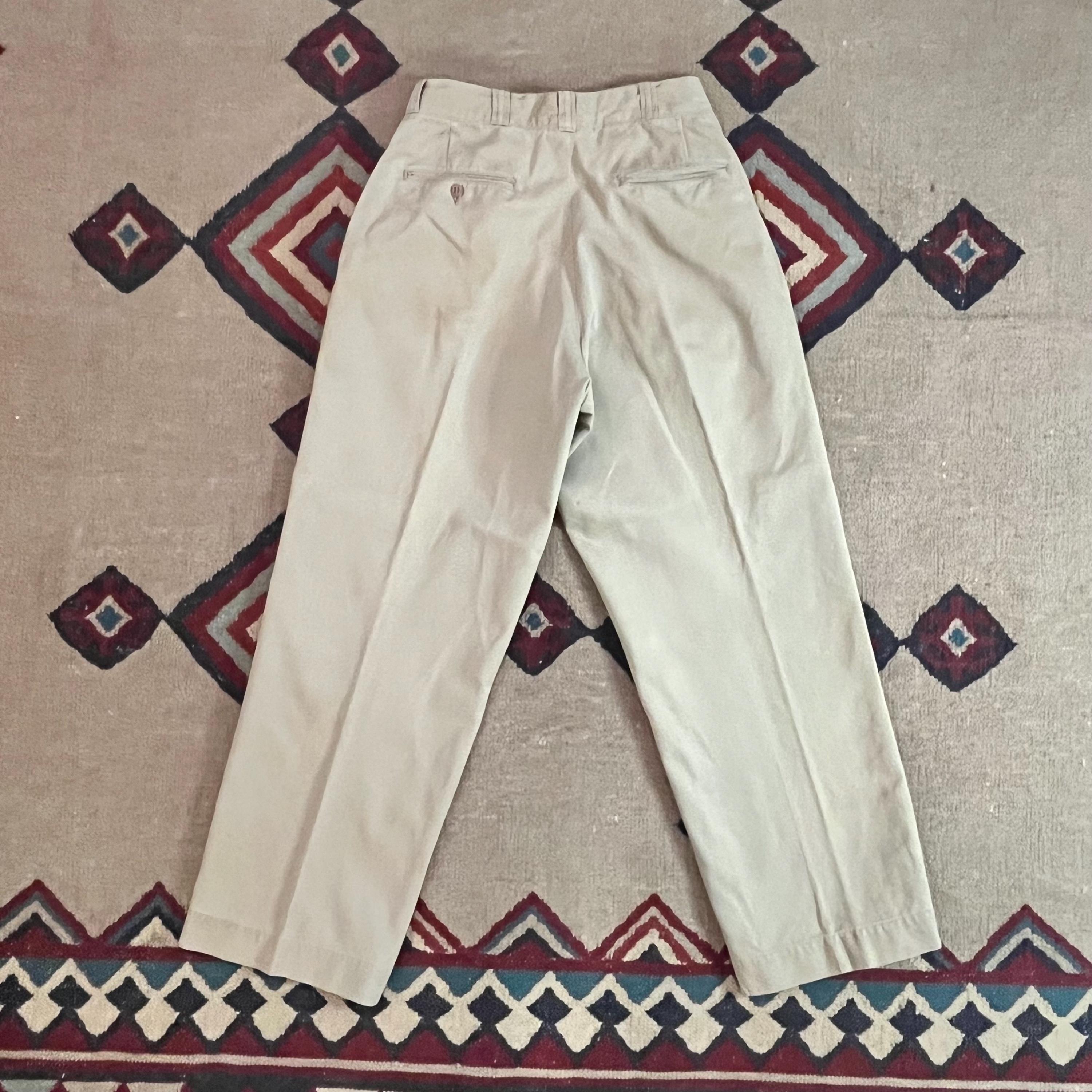 60s US ARMY military chino pants 28×29 Vintage 60s US Army Military Khaki Chino Trouser Pants 32x29