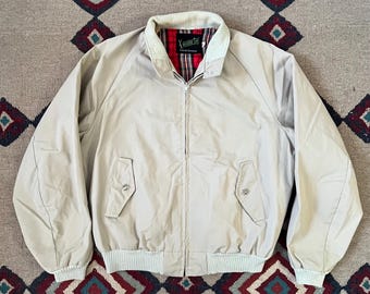1960s Master-jac Harrington Jacket | Vintage Mens 44 Sand