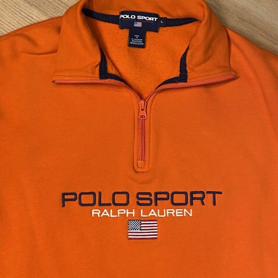 1990s Polo Sport Ralph Lauren Sweatshirt | Vintage Mens Large