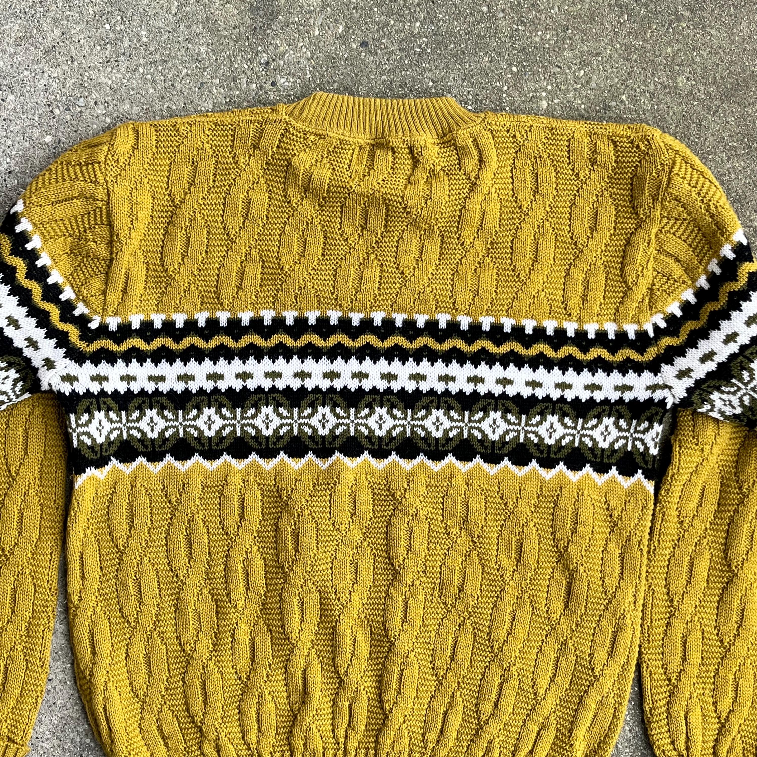 Sears Pilgrim Wool Fair Isle Sweater | Vintage 1950s Mens Small ...