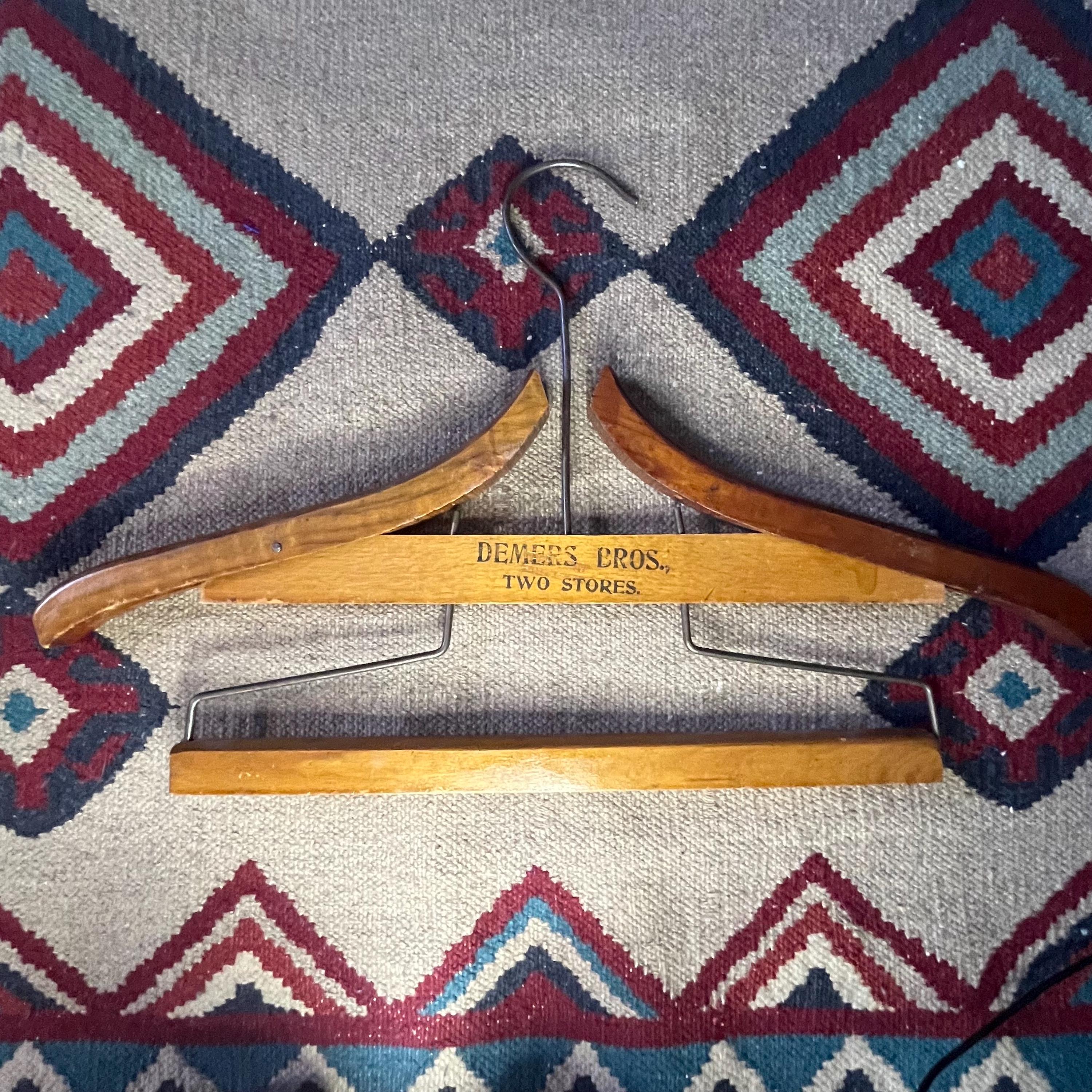 Perfecto 1905 Antique Wood Hanger | Demers Brothers Saginaw