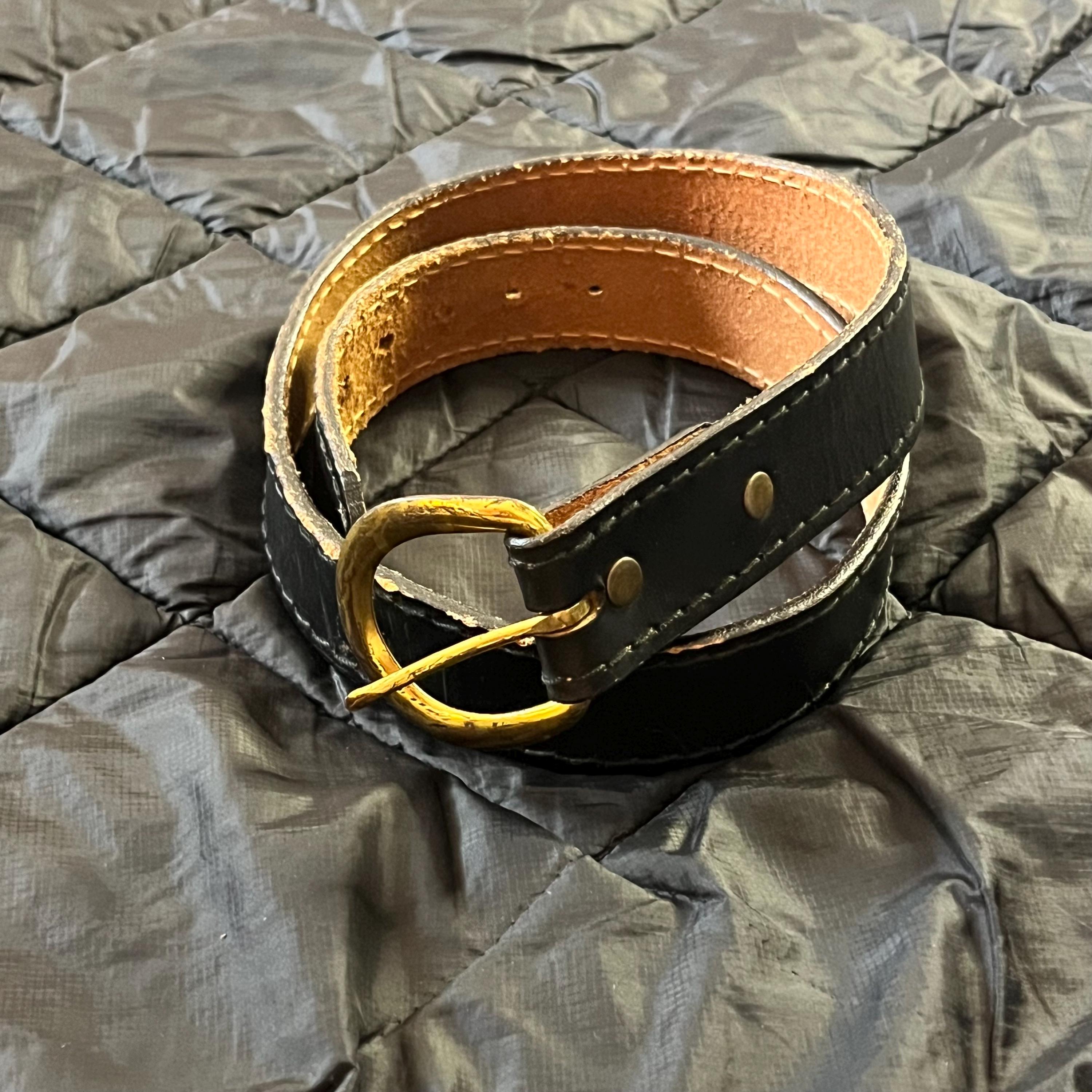 Cowhide Western Vintage Steve Blinn Design Alligator Grain Black & Brown belts Vintage STEVE BLINN DESIGNS ALLIGATOR GRAIN Cashmere Cowhide  main image 2
