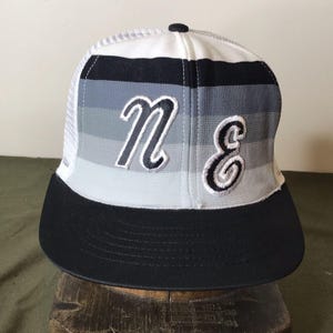 Boné de caminhoneiro com estampa de snapback listrado Swingster dos anos 80 | Boné de beisebol vintage em malha
