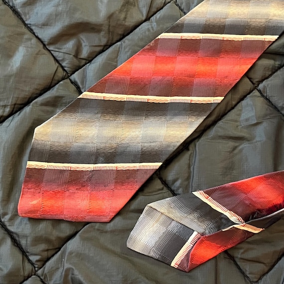 小物 50's style rockabilly striped tie 1950s Striped Brocade Rockabilly Tie | Vintage Necktie - Etsy