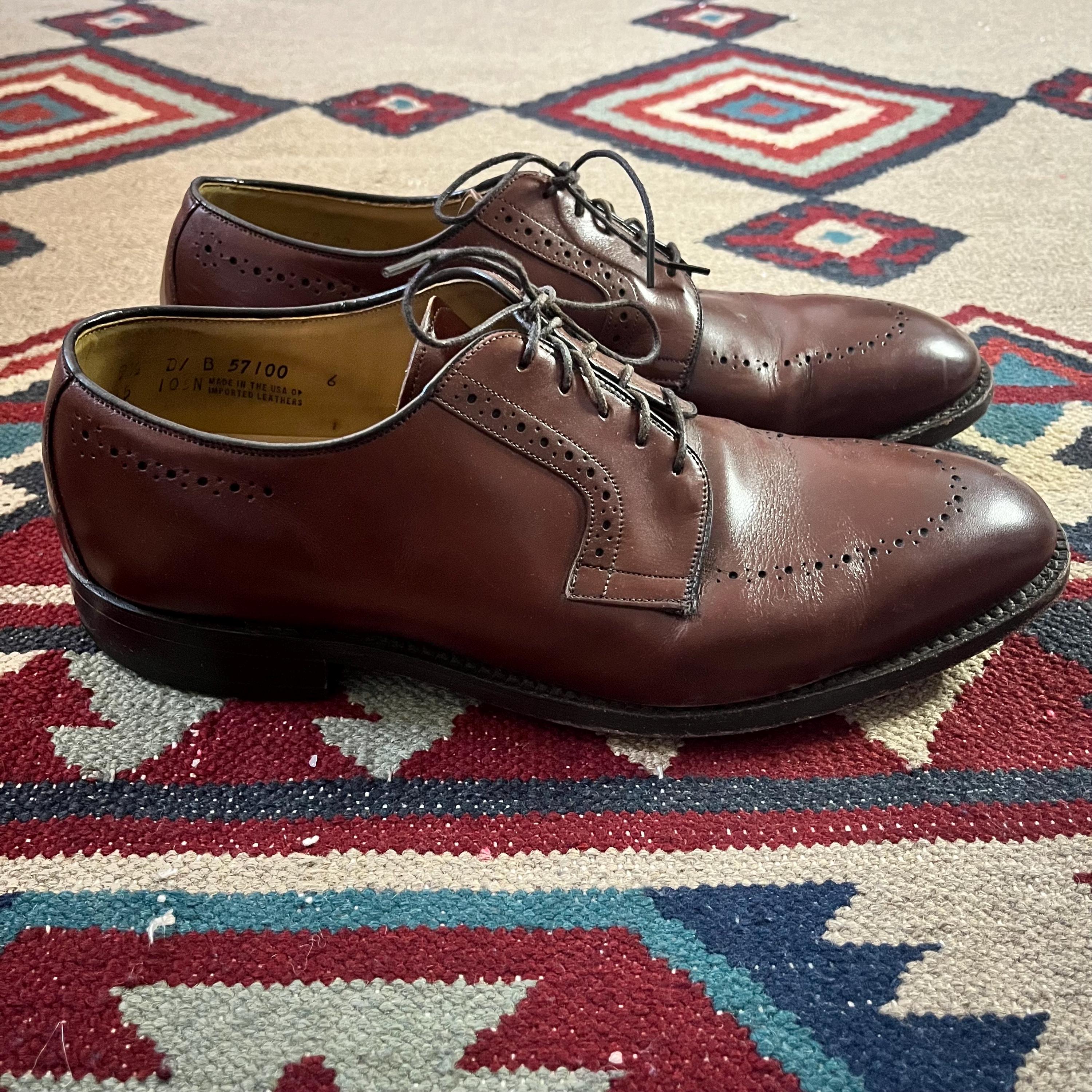 ヴィンテージ 1980年代 ジョンストン＆マーフィー ブラウンレザー