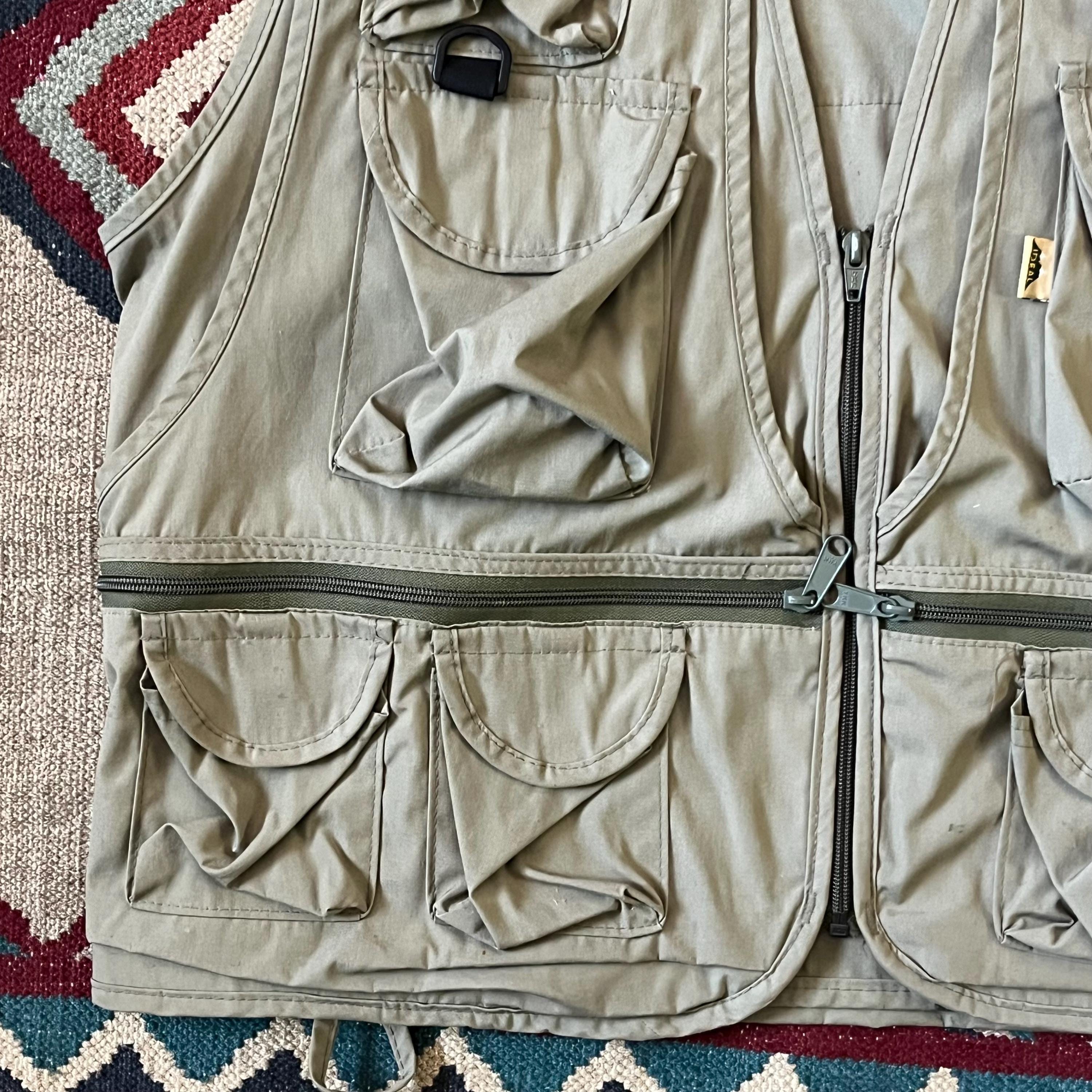 Vintage Ideal Half Moon Fly Fishing Vest Mens XL - Etsy