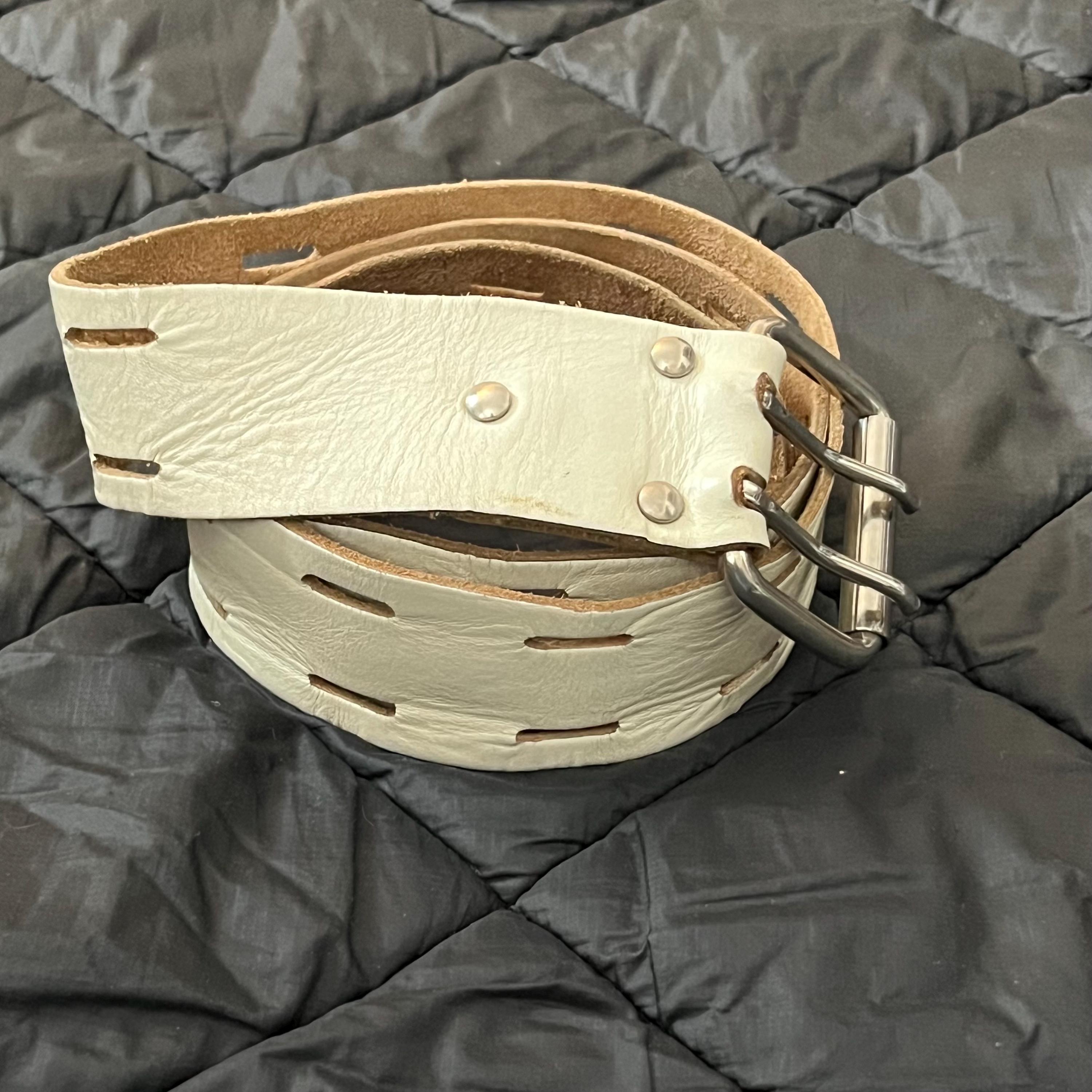 60s 70s vintage leather belt W29〜W34 60s 70s Retro Black Brown Reversible Leather Soft Belt M L