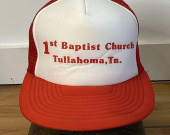Vintage First Baptist Church Tullahoma TN Snapback Trucker Hat | Adult Mesh Cap
