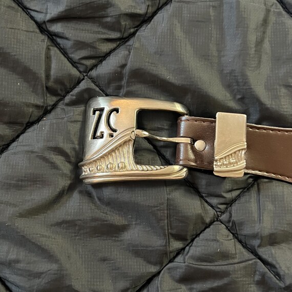 Vintage 90s Z Cavaricci Faux Brown Leather Belt Womens 25-26 - Etsy