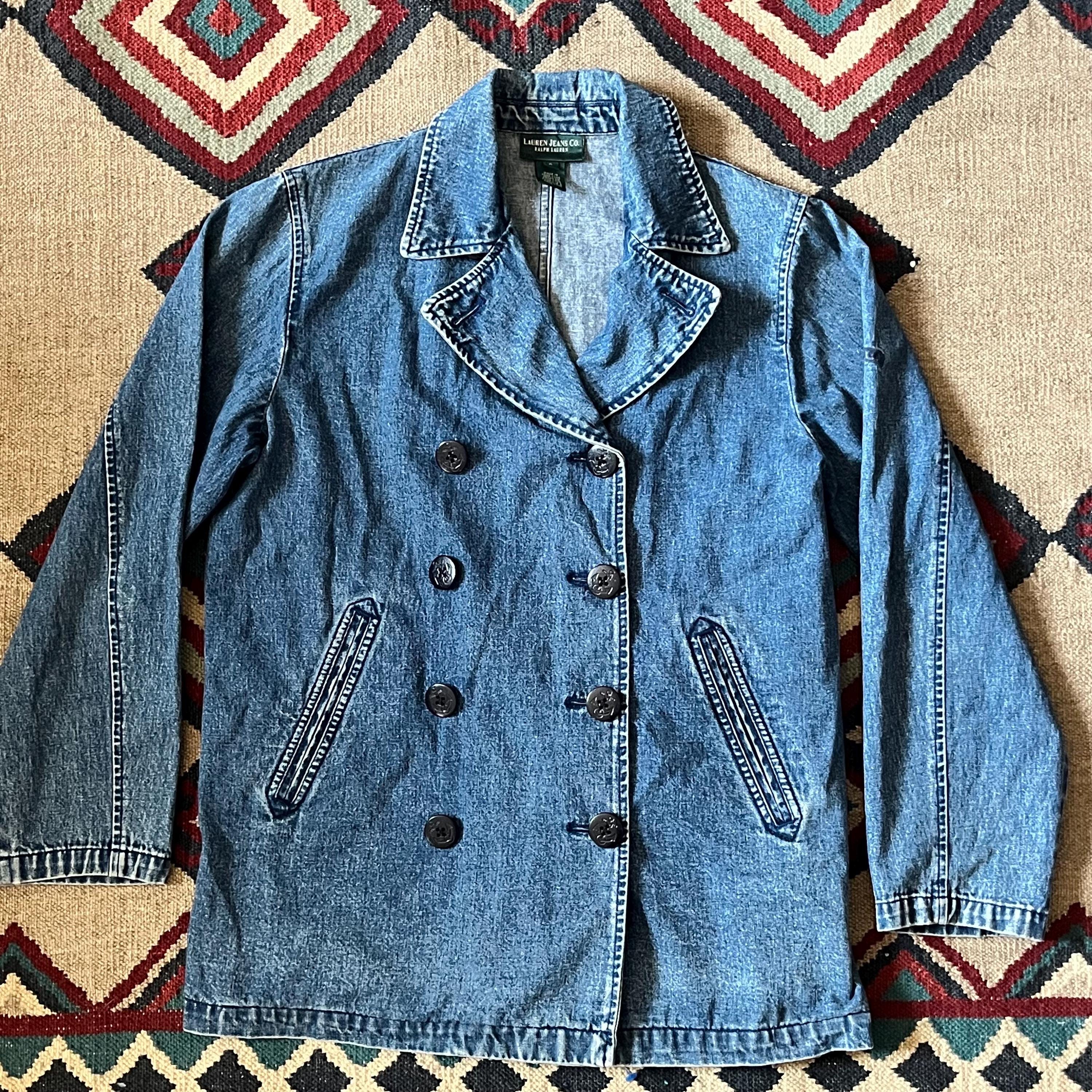 Lauren Ralph Laurenデニムジャケット　ピーコート　S 1990s Ralph Lauren Polo Jeans Co. Denim USN Style Deck Work