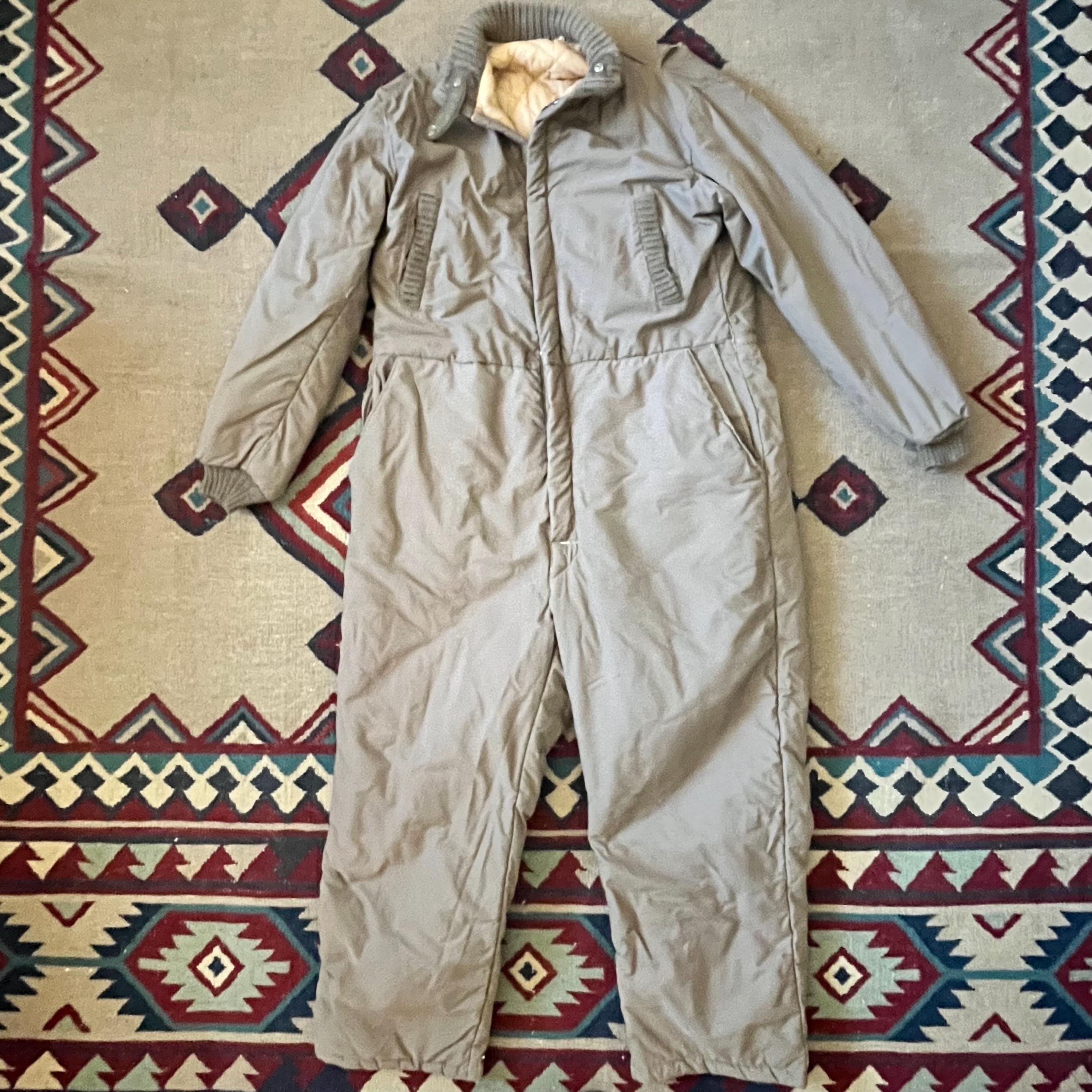 1950s Insulated Workwear Work Coveralls | Vintage Mens Large Jump
