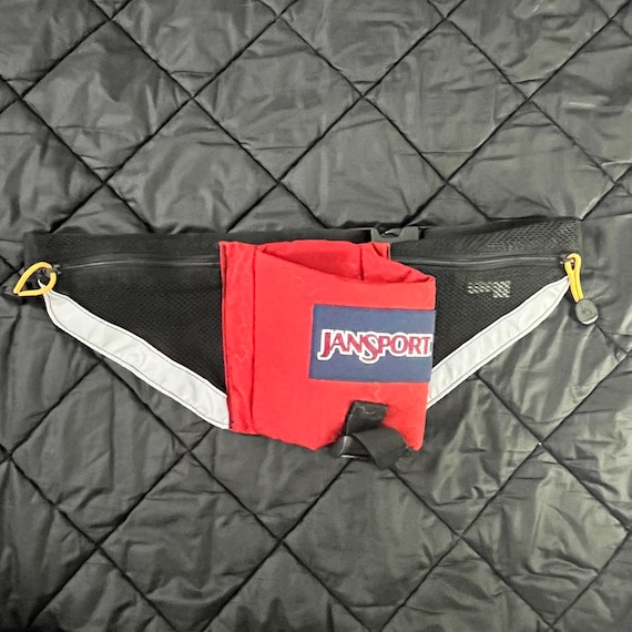 Vintage 90s Jansport Hiking Fanny Pack | Water Bottle Waist Bag