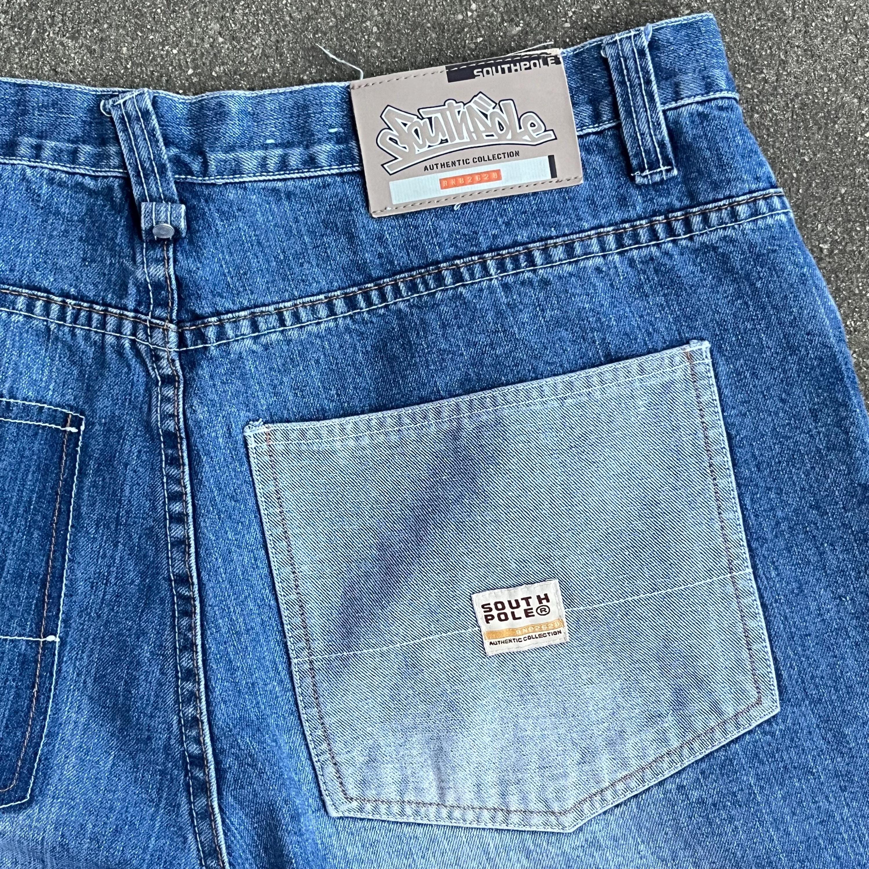 Vintage 90s Southpole Jeans | Mens 36x32 Baggy Blue Denim - Etsy