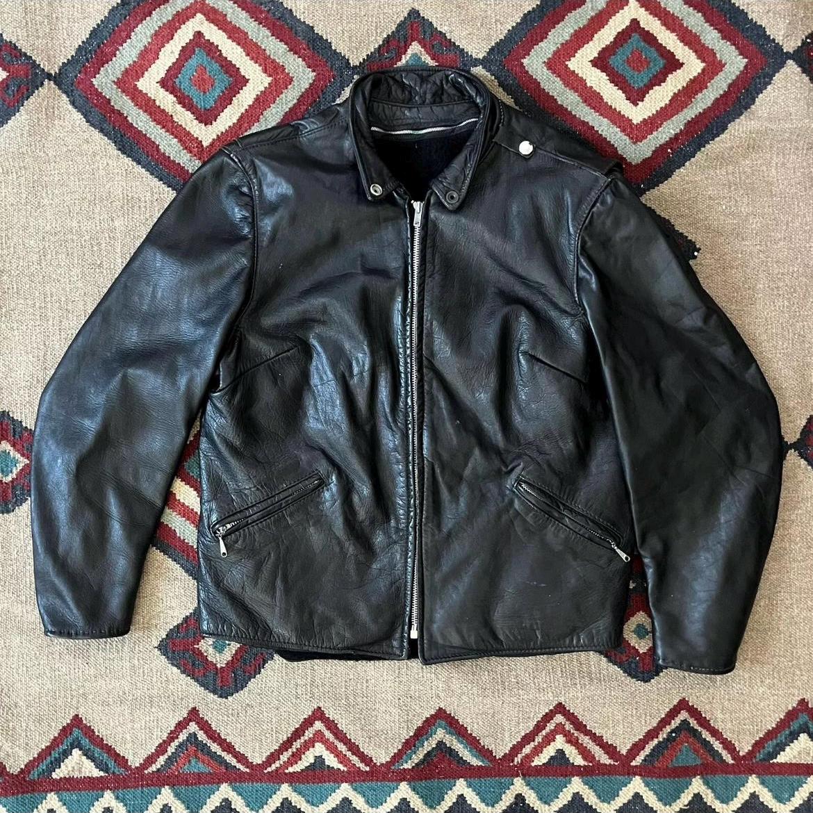 Brooks Vintage 60s Leather Jacket - Etsy Brooks Vintage 60s Leather Jacket - Etsy