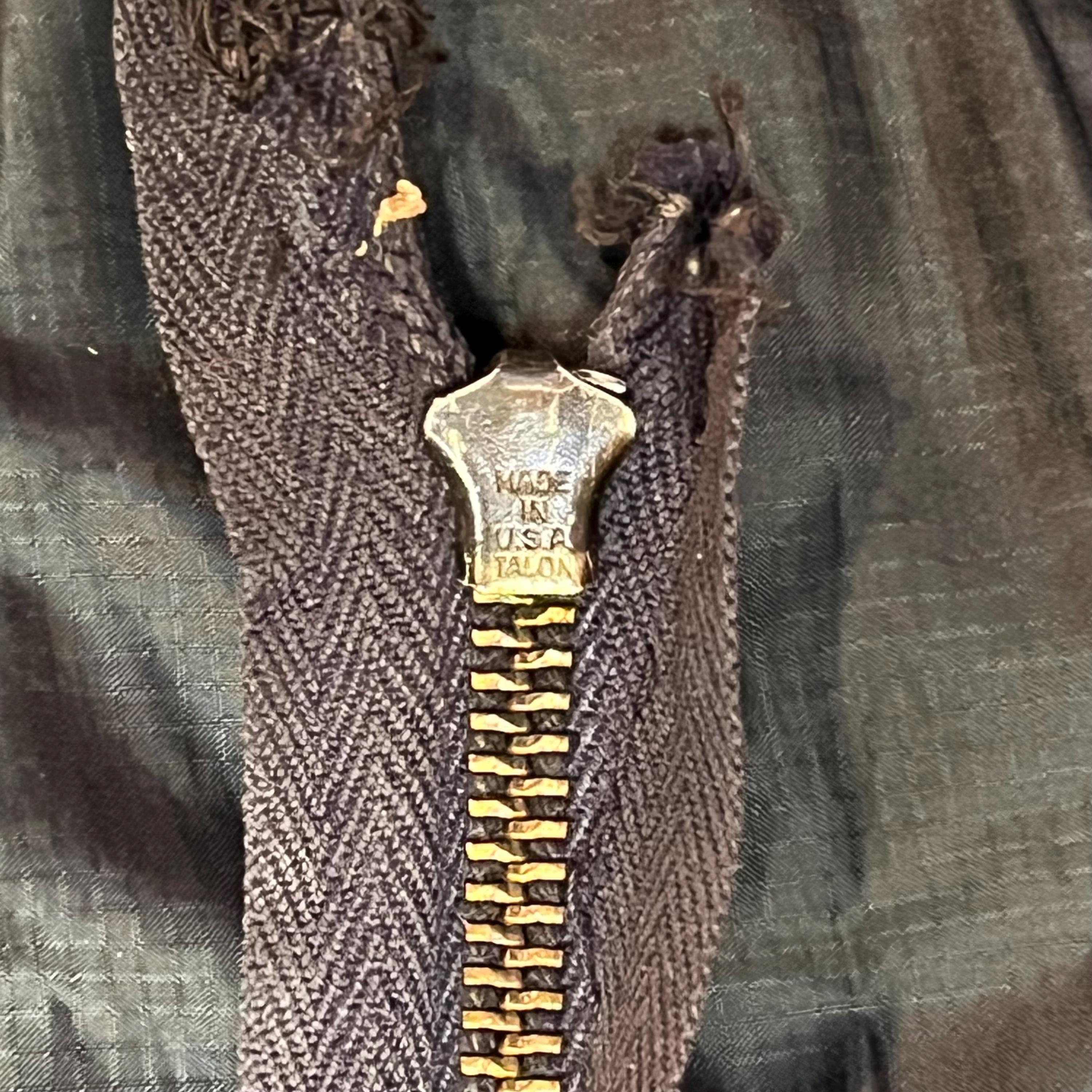 Vintage Talon 4 3/4” Jacket Pocket Zipper | 1940s US Navy USN HBT
