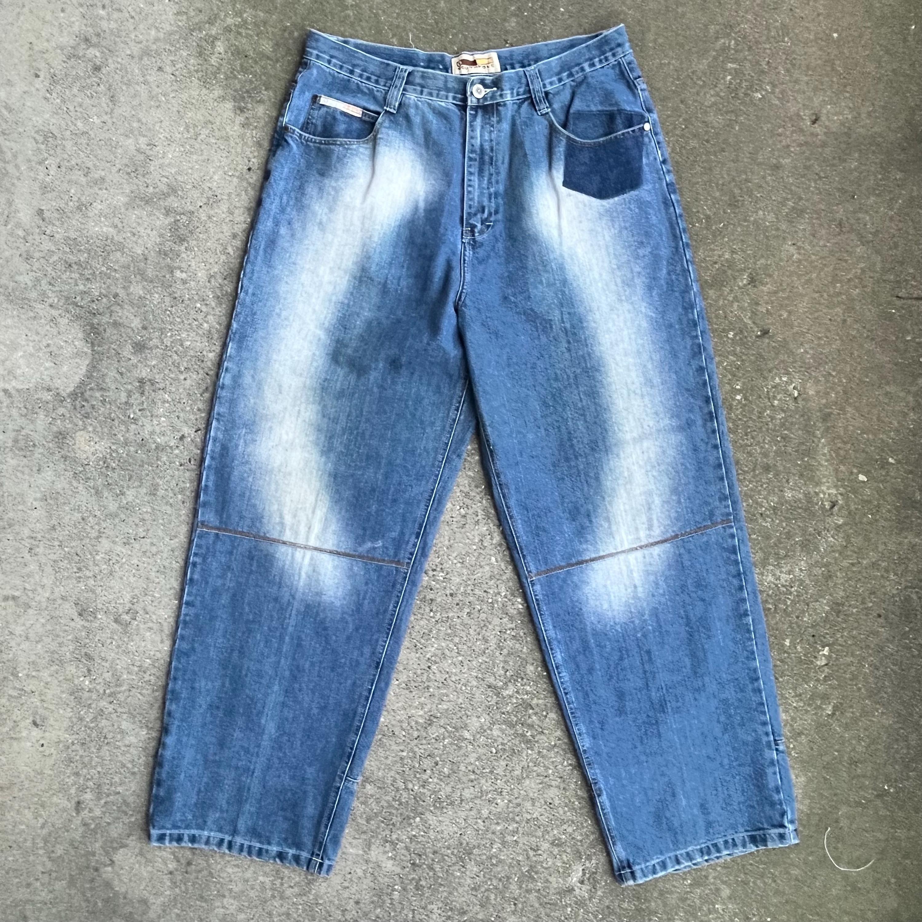 Vintage 90s Southpole Jeans | Mens 36x32 Baggy Blue Denim - Etsy