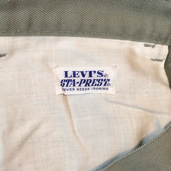 Vintage 60s Levis Big E Sta-Prest Tapered Jeans |