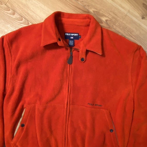 Vintage 90s Polo Sport Ralph Lauren Fleece Jacket | Mens