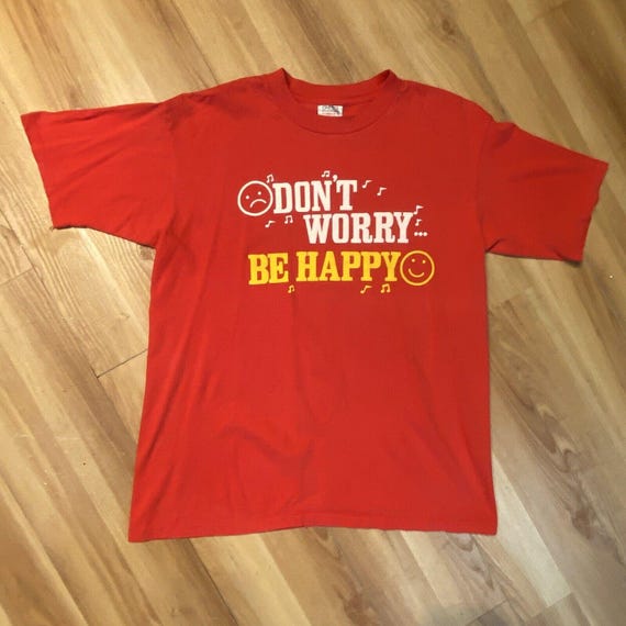 Vintage 90s Don’t Worry Be Happy Bobby McFerrin T-Shirt | Mens XL Crewneck