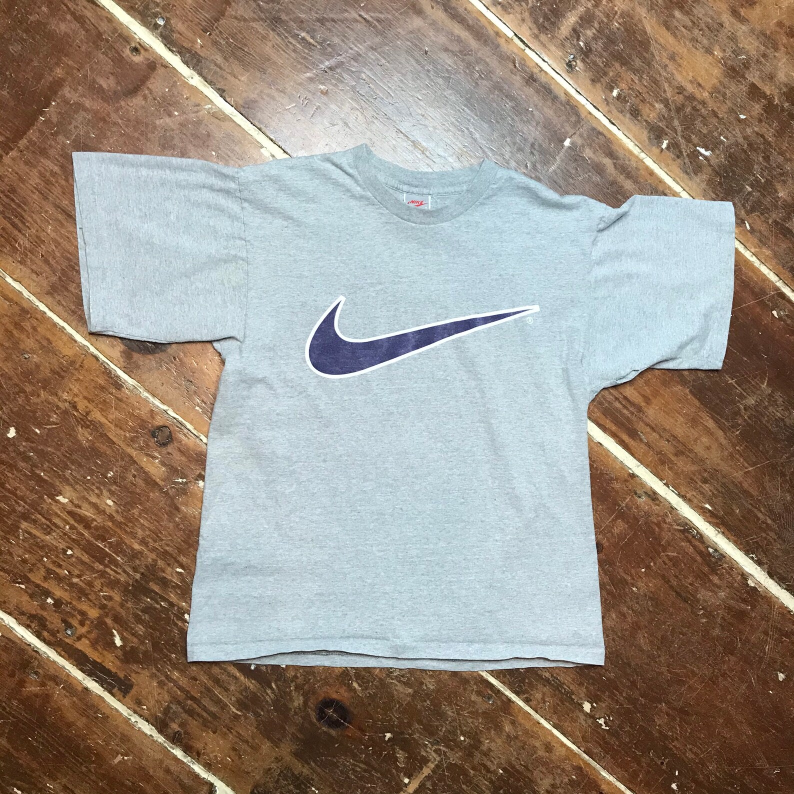 Vintage 90s Nike Gray Tag TShirt Mens Small Cotton USA Etsy