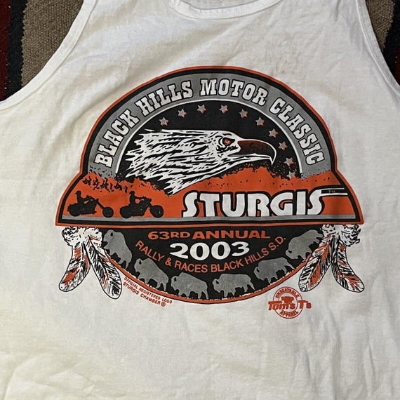 Sturgis 2003 Motorcycle Rally T-Shirt | Vintage M… - image 8