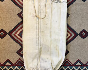 1950er Jahre Seesack der US Navy | Vintage USN Turnbeutel 19x34 Tote