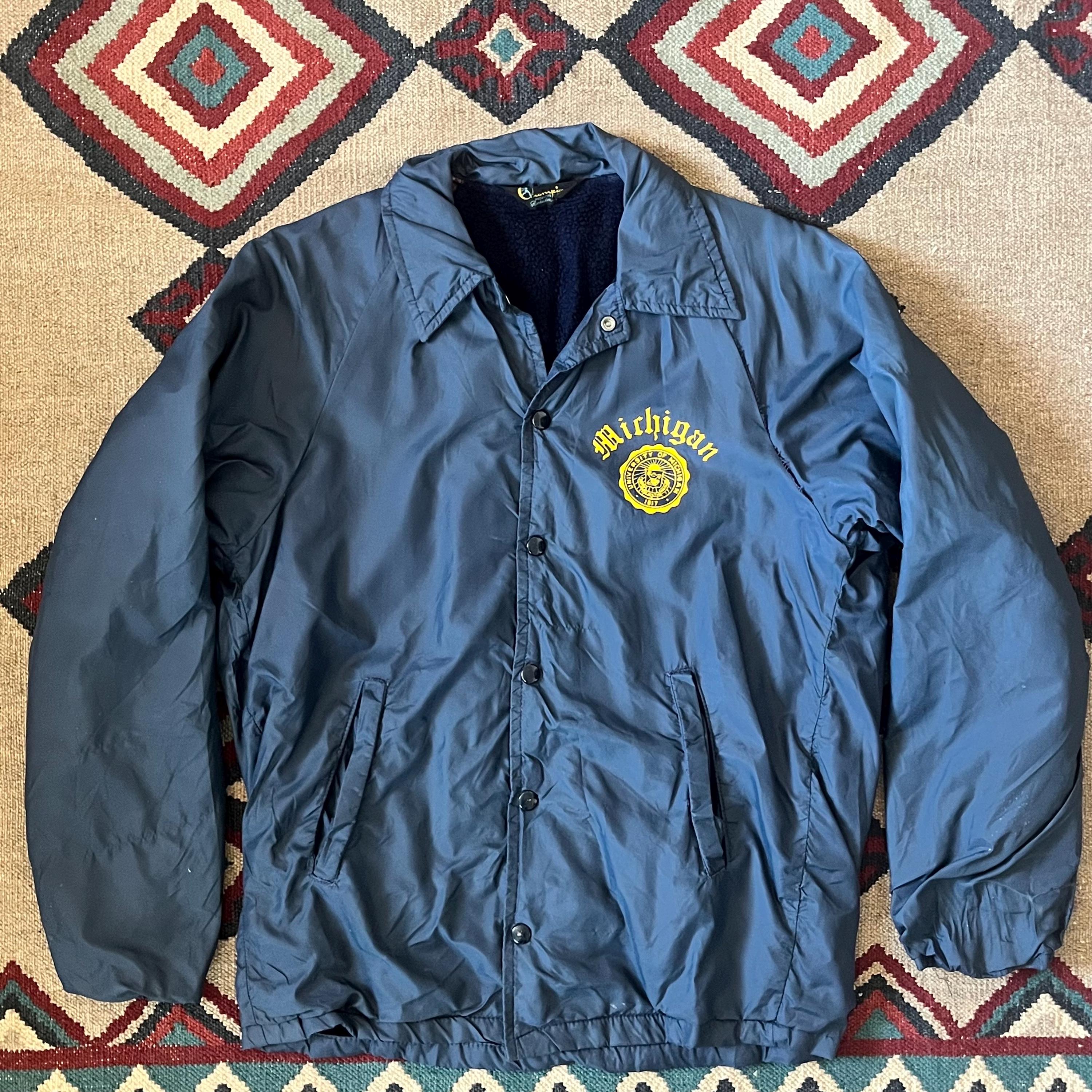 ジャケット・アウター 60's CHAMPION NYLON COACH JACKET USA Vintage 60's Champion Black Label Coach Windbreaker School