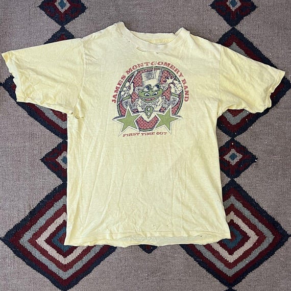 1970s James Montgomery Band Rock Concert T-Shirt | Vintage Adult XS/S Crewneck