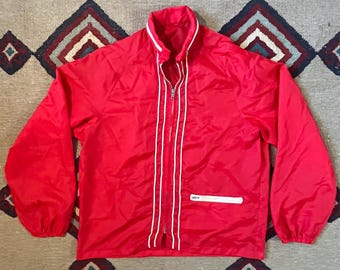 Buy Vintage 1960s-1970s Sears Navy Blue Zip up Windbreaker Track