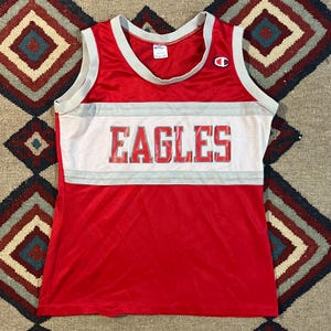1980s Champion Women’s High Scool Jersey Shirt | Vintage Small Crewneck