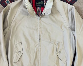 1960s Master-jac Harrington Jacket | Vintage Mens 44 Sand