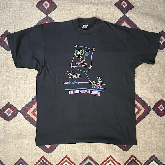 Vintage 90s John Lennon the Kite T-shirt |mens XL Single Stitch - Etsy