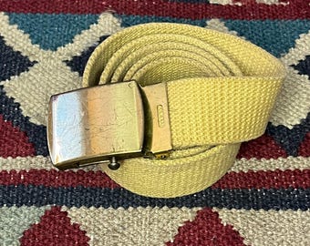 1990s Capezio Green Leather Braided Woven Belt | Vintage  display picture 3