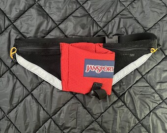 Vintage 90\'s Jansport Orange And Black Hiking Fanny Pack Jansport 90s Pack - Etsy main image 2