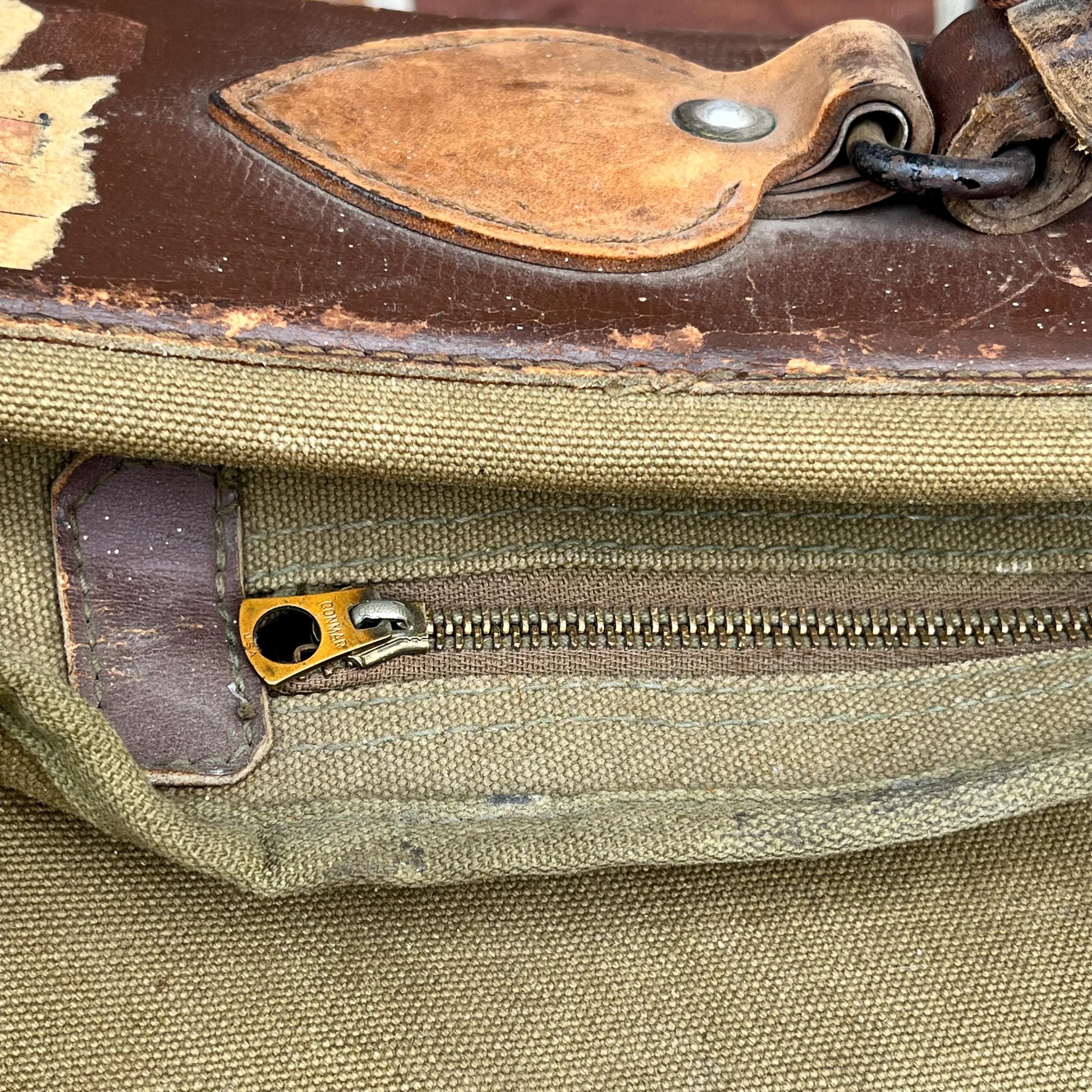 1940s WWII US Army Air Force B-4 Officers Garment Bag | Vintage