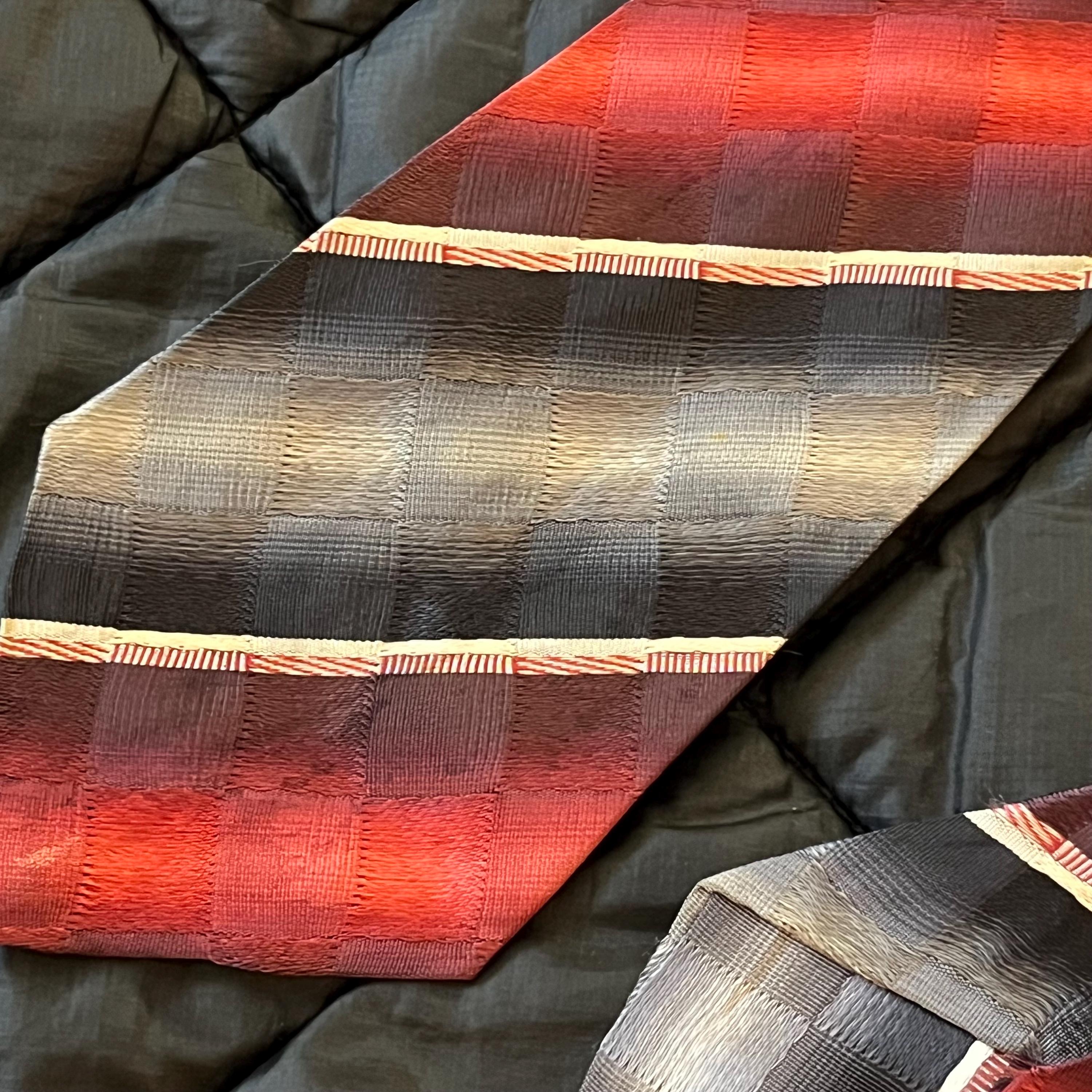 1950s Striped Brocade Rockabilly Tie | Vintage Necktie - Etsy