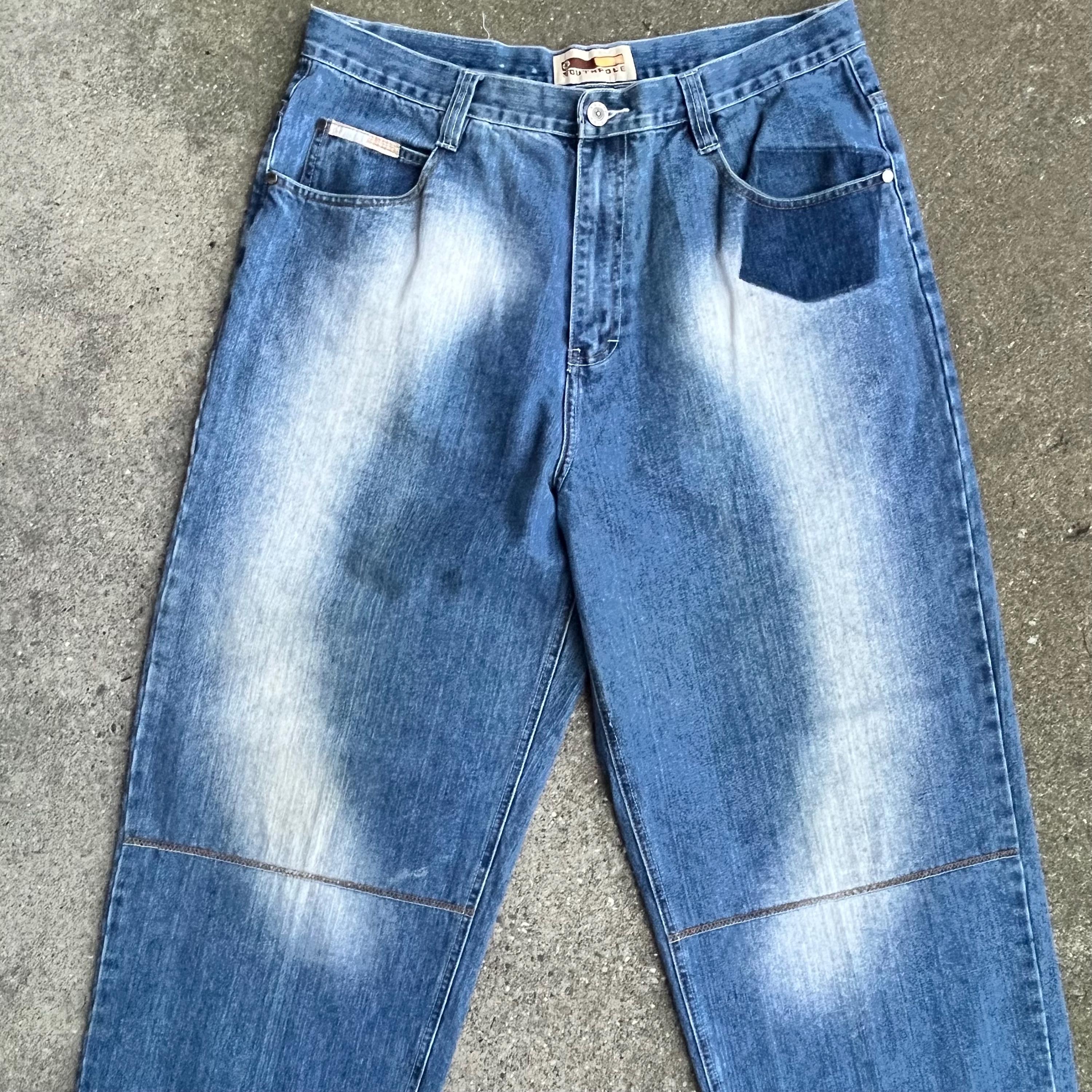 Vintage 90s Southpole Jeans | Mens 36x32 Baggy Blue Denim - Etsy