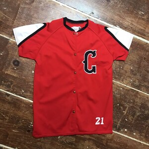 1970er Jahre Carrollton Lake Jersey Jersey | Vintage Womens Large Speedline Snap Up