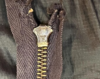 Vintage Talon 4 3/4” Jacket Pocket Zipper | 1940s US Navy