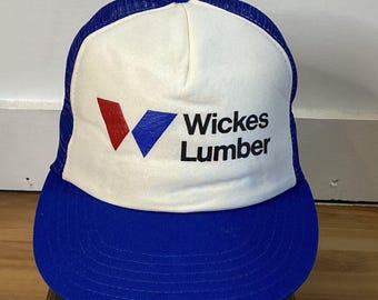 Wickes Lumber Snapback-truckerpet | Vintage mesh pet uit de jaren 80