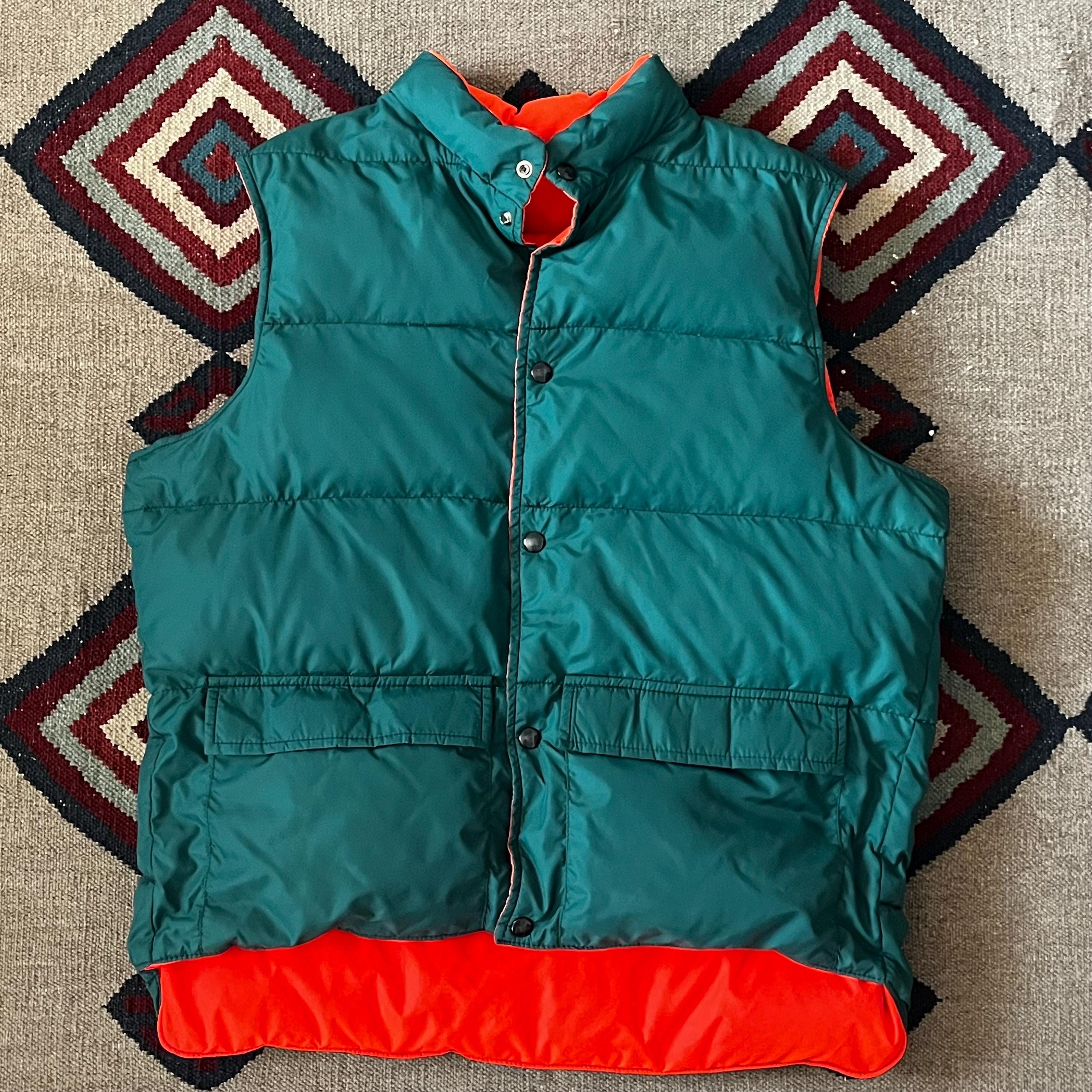 1980年代ウールリッチリバーシブルグースダウンパファーベスト