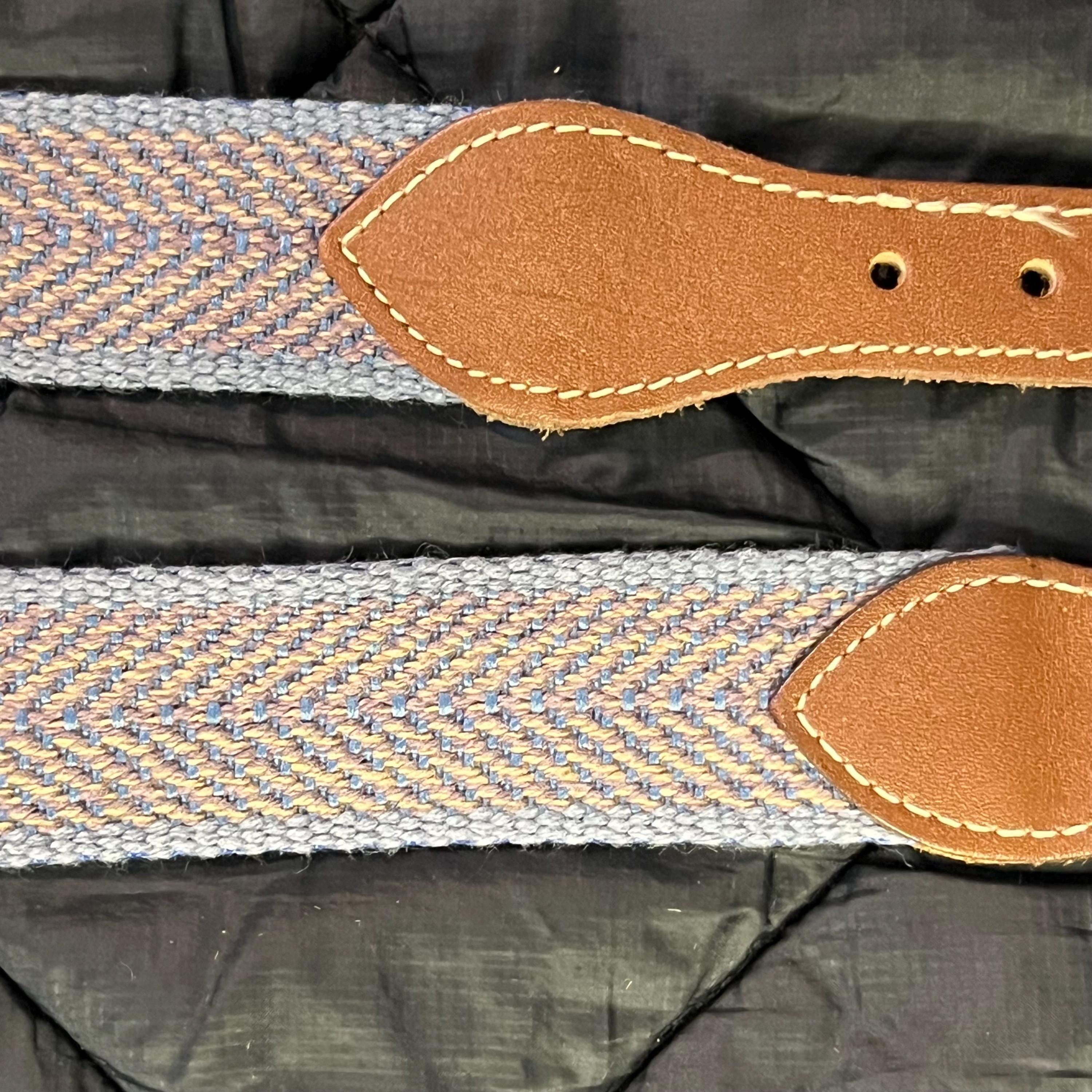 Vintage‎ Leather Canvas Belt 80’s Preppy Classic Stacked il_fullxfull.3559285138_260q.jpg main image 3