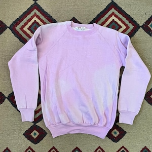 1980s MTA Pro Sun Faded Violet Raglan Sweatshirt | Vintage M/L USA Made Crewneck