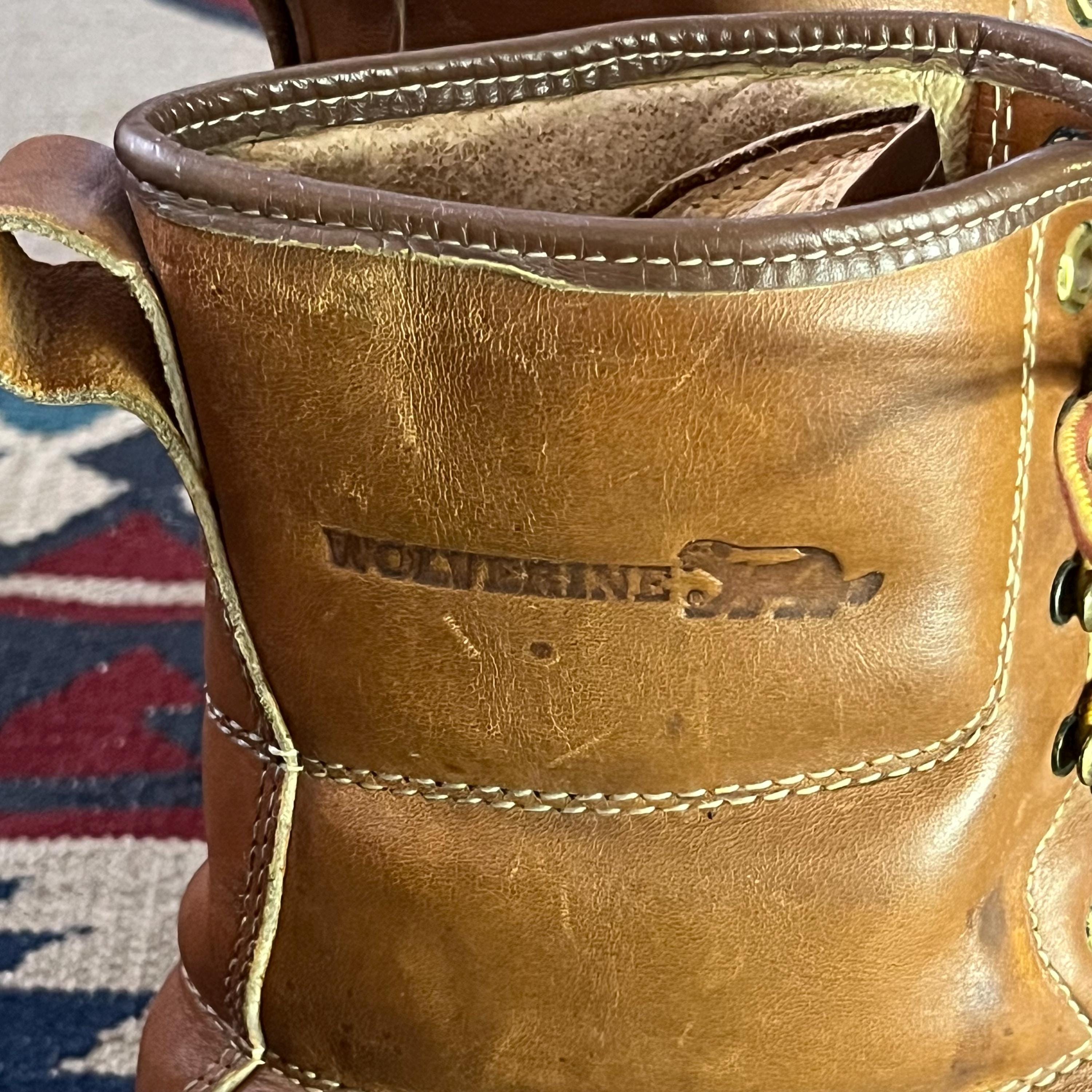 Vintage 70s Wolverine Leather Insulated Work Boots Mens 12 E  display picture 3