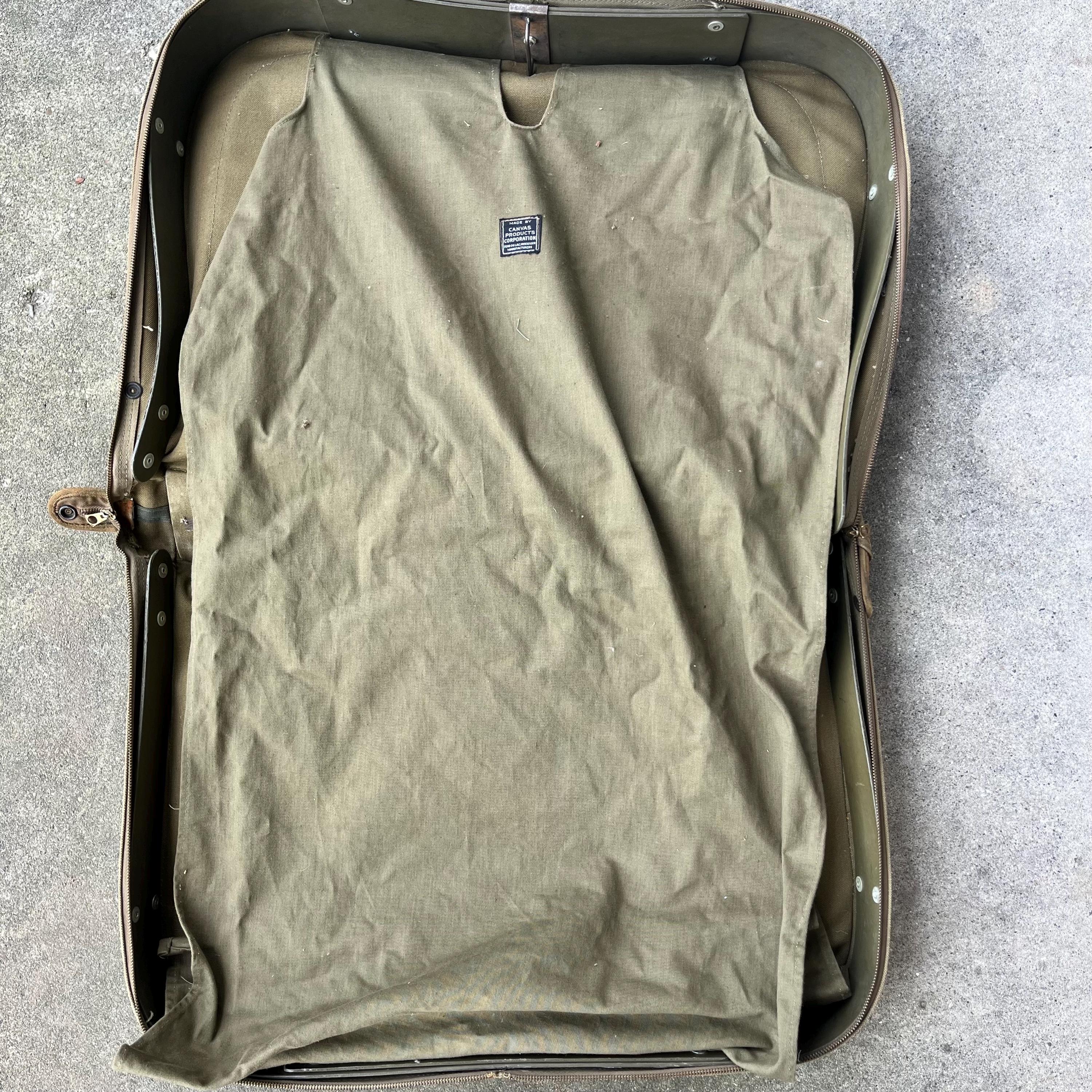 1940s WWII US Army Air Force B-4 Officers Garment Bag