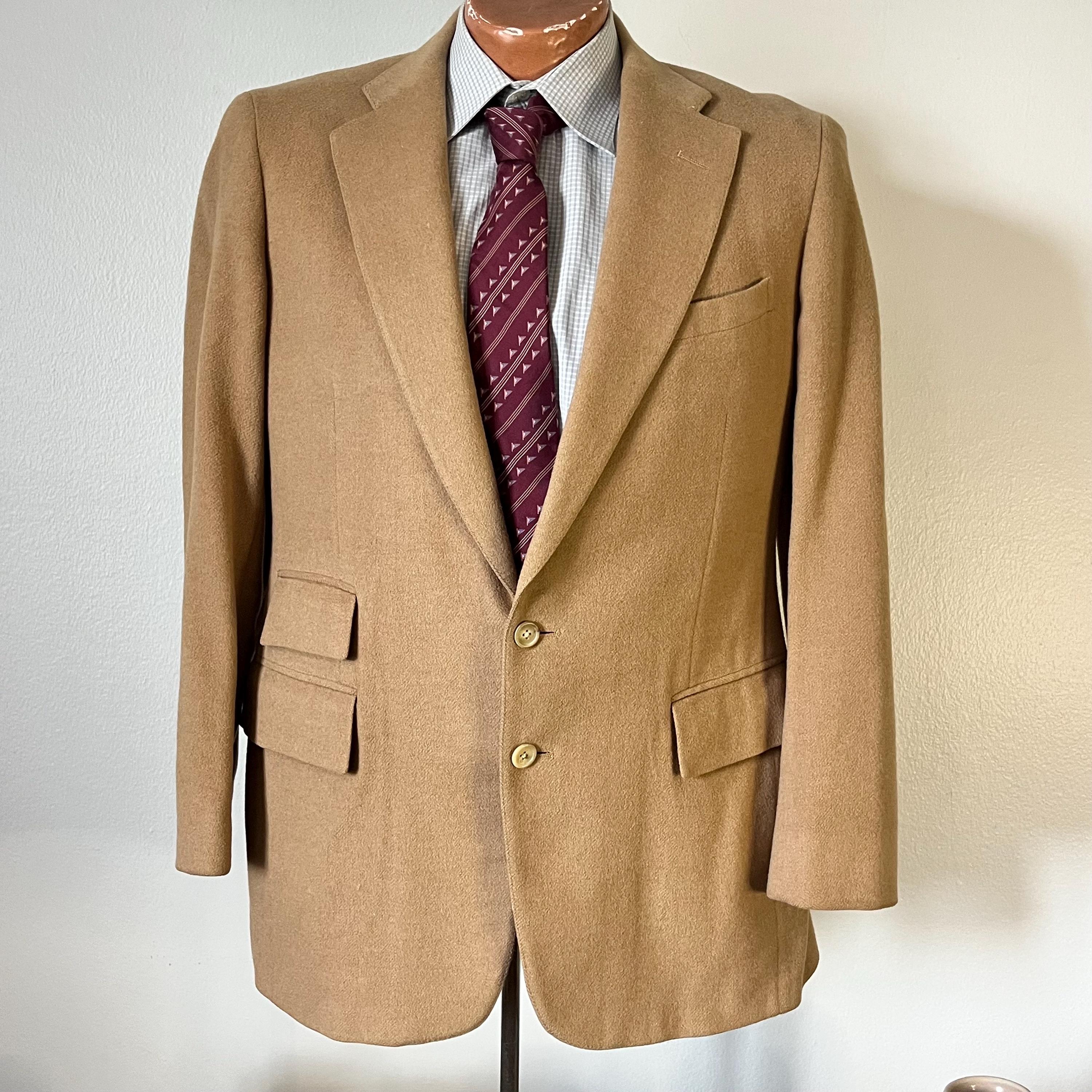 1980s Polo Ralph Lauren Jacket | Mens 40 R Camel Hair Beige Two Button Sportcoat