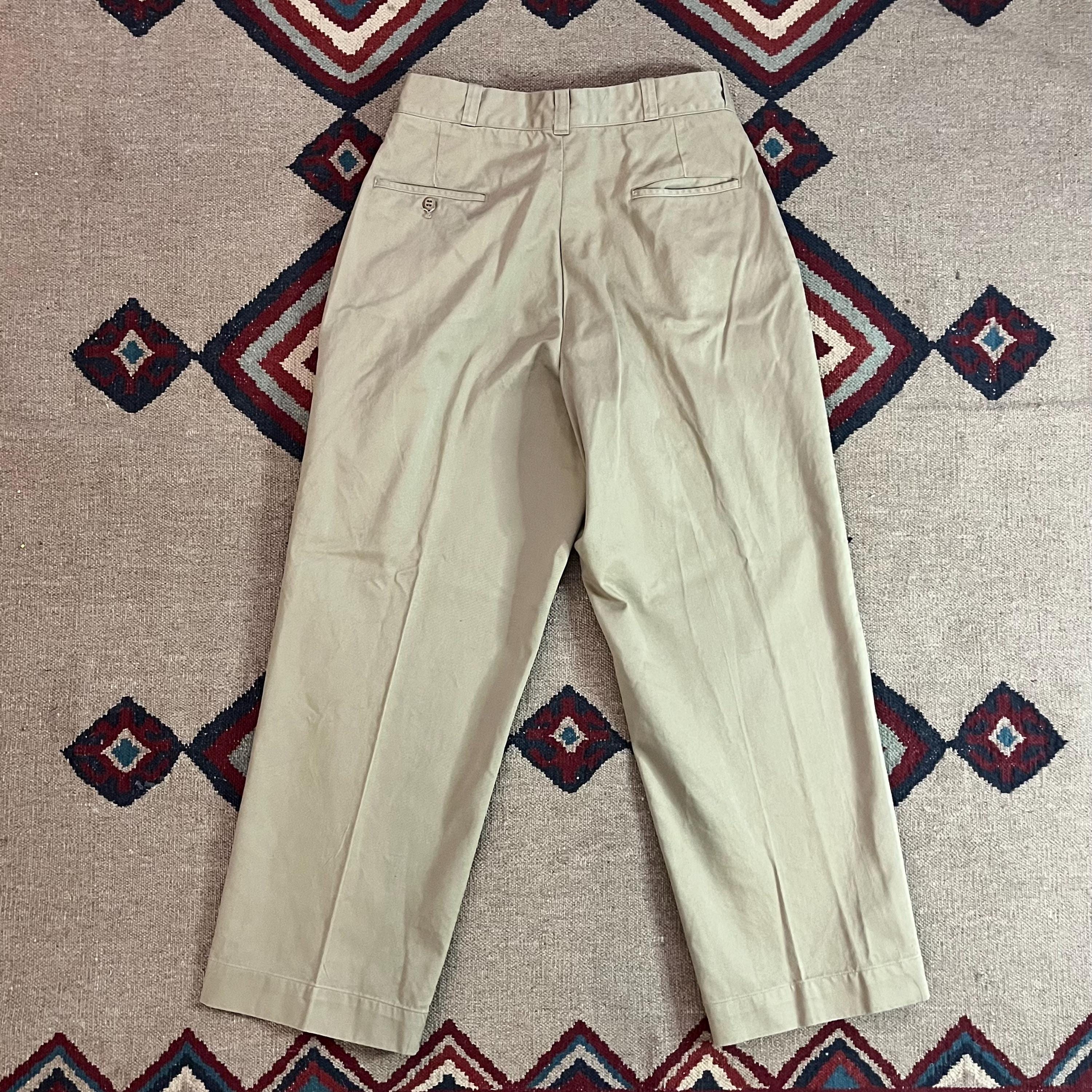 60s US ARMY military chino pants 28×29 Vintage 60s US Army Khaki Chino Trousers Mens 28/30 Prentice