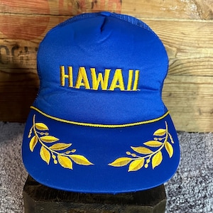 Boné de caminhoneiro estilo snapback estilo capitão havaiano dos anos 90 | Boné de malha vintage